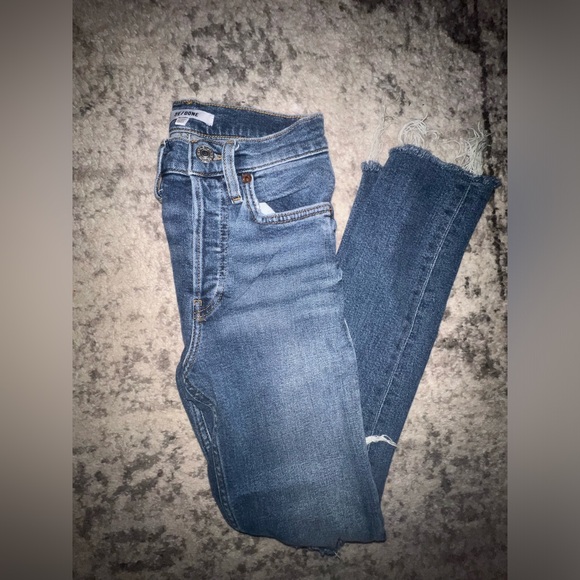 REDONE high rise stretch skinny jeans size 24 - Picture 1 of 8